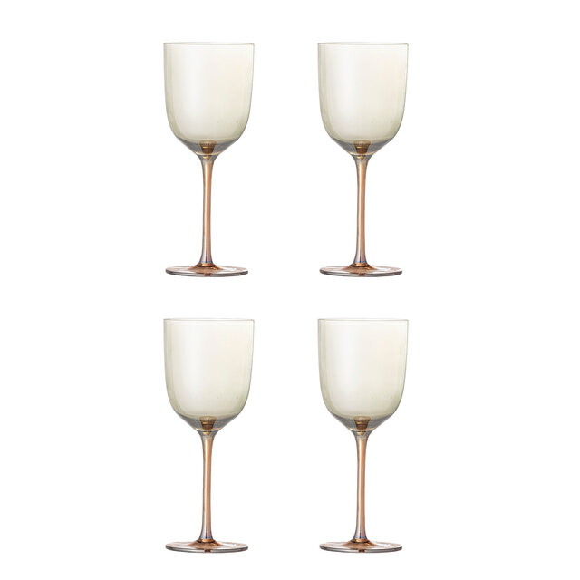 Bloomingville Aston wine glasses bronze set of 4 - 82072596 Bloomingville Aston wine glasses bronze set of 4 - 82072596