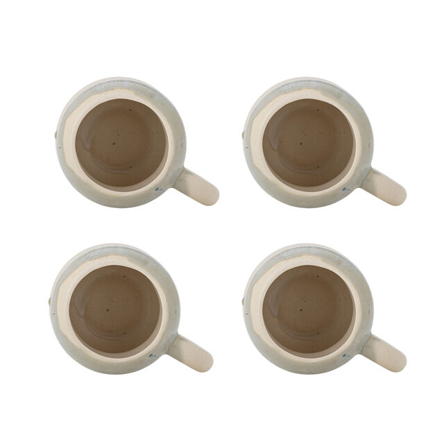 Bloomingville Juego de 4 tazas Luna azules - 82062967