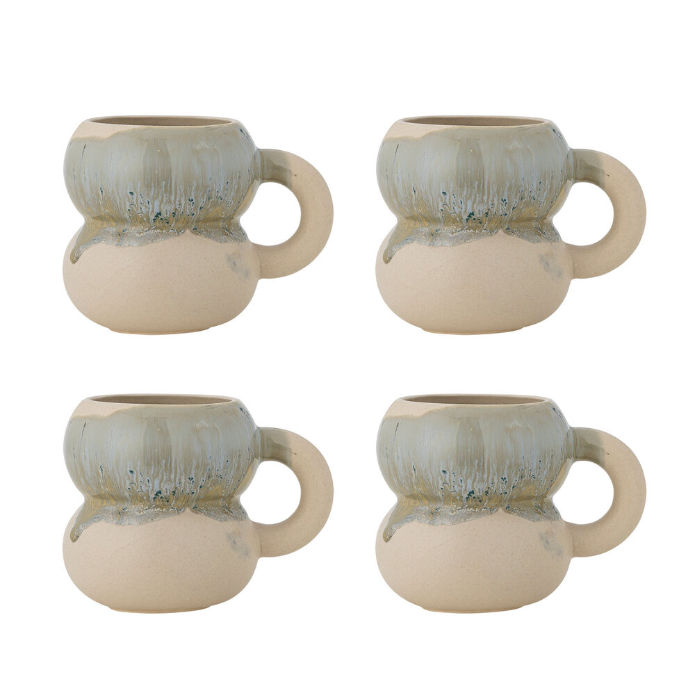 Bloomingville Ensemble de 4 mugs Luna bleus - 82062967