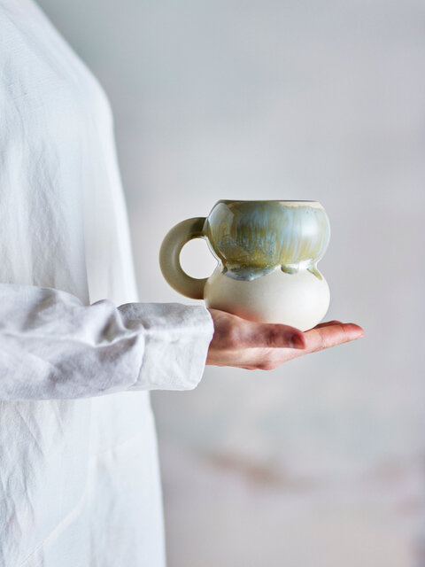 Bloomingville Luna mugs blue set of 4 pieces - 82062967