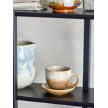 Bloomingville Juego de taza y platillo Brenta natural de 4 piezas - 82072416 Bloomingville Juego de taza y platillo Brenta natural de 4 piezas - 82072416