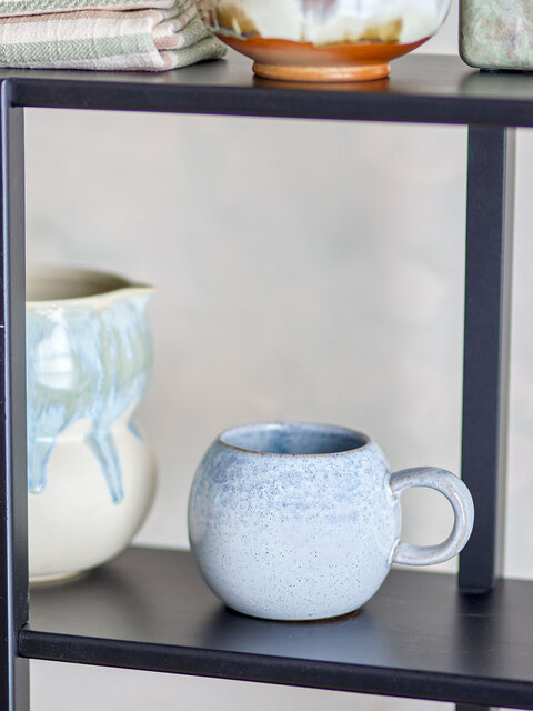 Bloomingville Paula mokken blauw set van 4 stuks - 82072658 Bloomingville Paula mokken blauw set van 4 stuks - 82072658