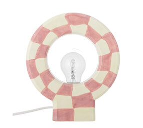 Bloomingville Lámpara de mesa Vialini rosa