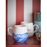 Bloomingville Lyre mokken blauw set van 4 stuks - 82072550 Bloomingville Lyre mokken blauw set van 4 stuks - 82072550