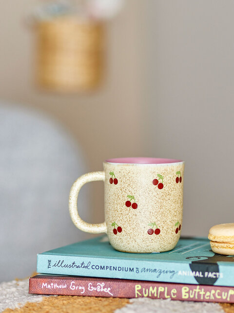 Bloomingville Mini Cherry mokken naturel set van 6 stuks - 82063044