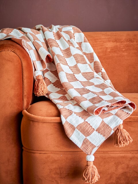 Bloomingville Chola rutete brun - 82066527
