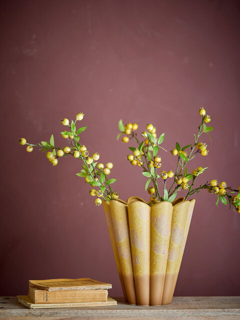 Bloomingville Penn vase yellow - 82072438
