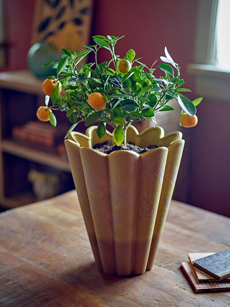 Bloomingville Penn vase yellow - 82072438