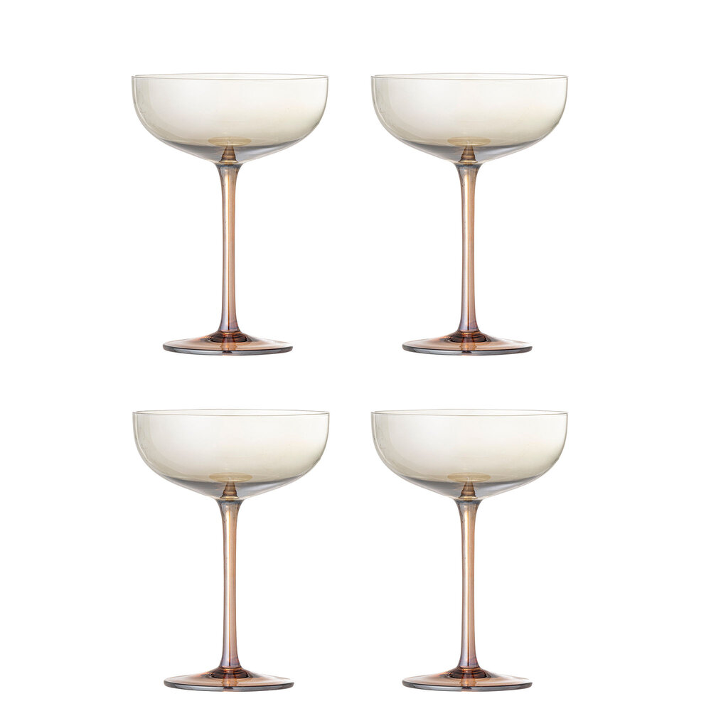 Bloomingville Ensemble de 4 verres à cocktail Aston en bronze - 82072593 Bloomingville Ensemble de 4 verres à cocktail Aston en bronze - 82072593