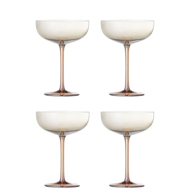 Bloomingville Ensemble de 4 verres à cocktail Aston en bronze - 82072593 Bloomingville Ensemble de 4 verres à cocktail Aston en bronze - 82072593