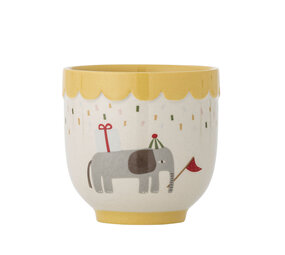 Bloomingville Mini Juego de 6 tazas amarillas Celebrate