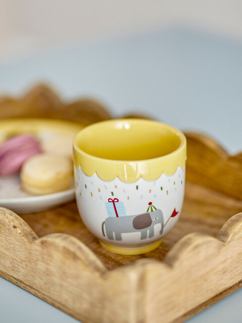 Bloomingville Mini Celebrate mokken geel set van 6 stuks - 82063088