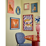 Bloomingville Travis mirror blue - 82063004 Bloomingville Travis mirror blue - 82063004