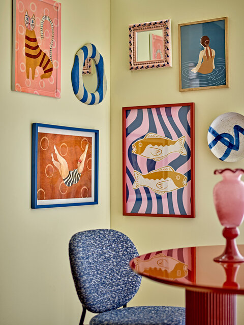 Bloomingville Travis espejo azul - 82063004 Bloomingville Travis espejo azul - 82063004