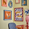 Bloomingville Travis spejl blå - 82063004 Bloomingville Travis spejl blå - 82063004