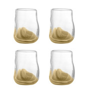 Bloomingville Verres Ballard marron, lot de 4 pièces - 82072452 Bloomingville Verres Ballard marron, lot de 4 pièces - 82072452
