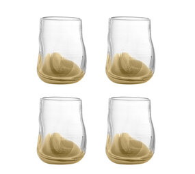 Bloomingville Bicchieri Ballard marroni set da 4 pezzi Bloomingville Bicchieri Ballard marroni set da 4 pezzi