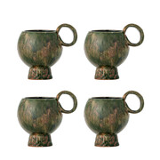 Bloomingville Juego de 4 tazas Avonlea verdes - 82072480 Bloomingville Juego de 4 tazas Avonlea verdes - 82072480