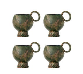 Bloomingville Avonlea mokken groen set van 4 stuks Bloomingville Avonlea mokken groen set van 4 stuks