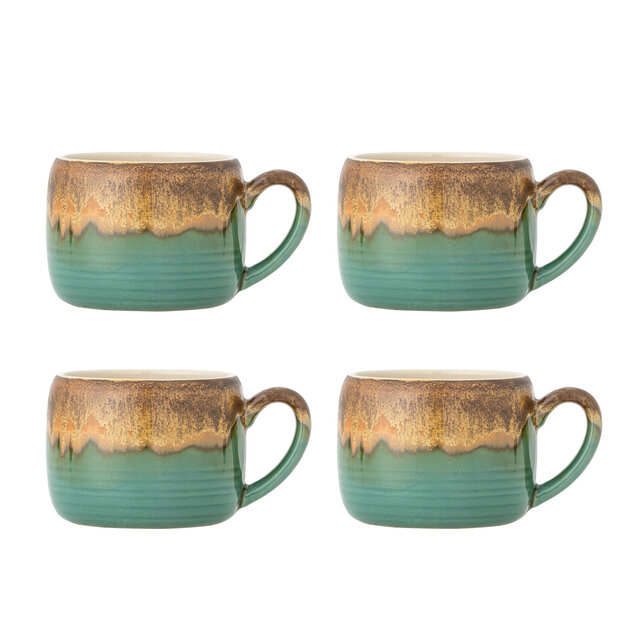Bloomingville Sheen krus grønne sett med 4 deler - 82072525