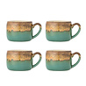 Bloomingville Sheen mokken groen set van 4 stuks - 82072525 Bloomingville Sheen mokken groen set van 4 stuks - 82072525