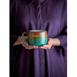 Bloomingville Juego de 4 tazas Sheen verdes - 82072525 Bloomingville Juego de 4 tazas Sheen verdes - 82072525