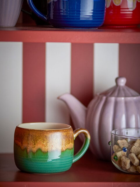 Bloomingville Ensemble de 4 mugs Sheen verts - 82072525 Bloomingville Ensemble de 4 mugs Sheen verts - 82072525