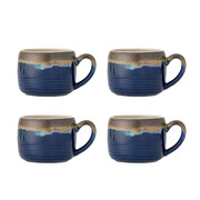 Bloomingville Sheen mugs blue set of 4 pieces - 82072527 Bloomingville Sheen mugs blue set of 4 pieces - 82072527