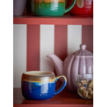 Bloomingville Sheen mokken blauw set van 4 stuks - 82072527 Bloomingville Sheen mokken blauw set van 4 stuks - 82072527