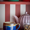 Bloomingville Sheen mokken blauw set van 4 stuks - 82072527 Bloomingville Sheen mokken blauw set van 4 stuks - 82072527