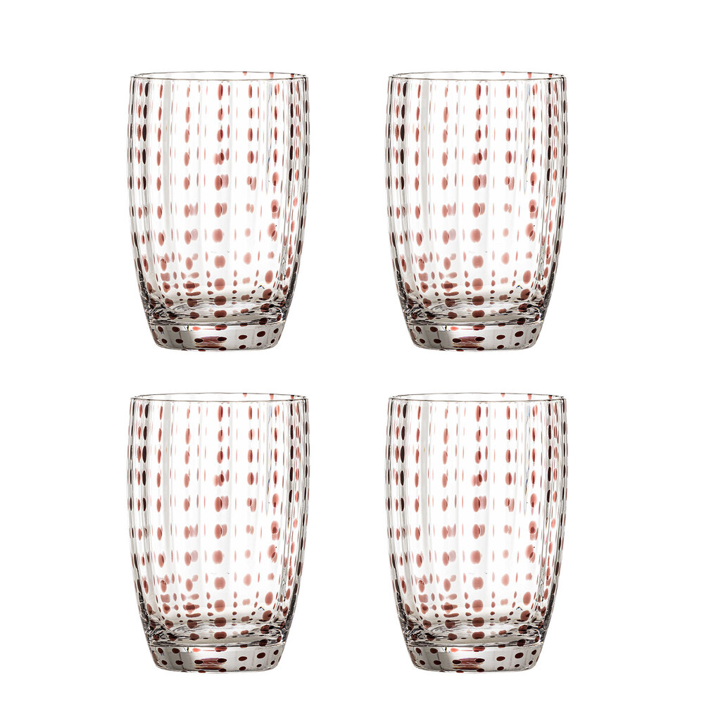 Bloomingville Brinley glasses brown set of 4 pieces - 82072203 Bloomingville Brinley glasses brown set of 4 pieces - 82072203