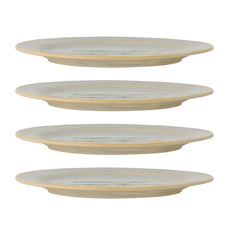 Bloomingville Hadden plates green Ø27cm set of 4 pieces - 82072545 Bloomingville Hadden plates green Ø27cm set of 4 pieces - 82072545