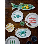 Bloomingville Hadden borden groen Ø27cm set van 4 stuks - 82072545 Bloomingville Hadden borden groen Ø27cm set van 4 stuks - 82072545