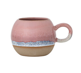 Bloomingville Paula mokken roze/blauw set van 4 stuks Bloomingville Paula mokken roze/blauw set van 4 stuks