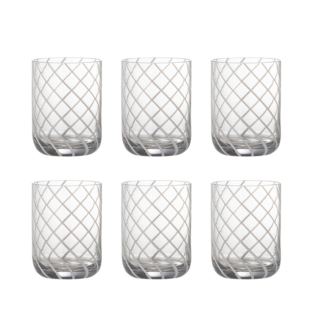 Bloomingville Havin glazen set van 6 stuks - 82061779 Bloomingville Havin glazen set van 6 stuks - 82061779