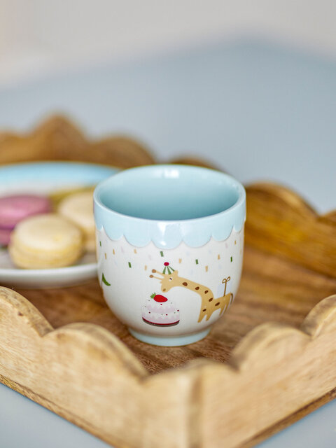 Bloomingville Mini Celebrate mokken blauw set van 6 stuks - 82063087