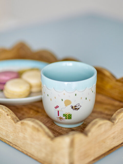 Bloomingville Mini Celebrate mokken blauw set van 6 stuks - 82063087