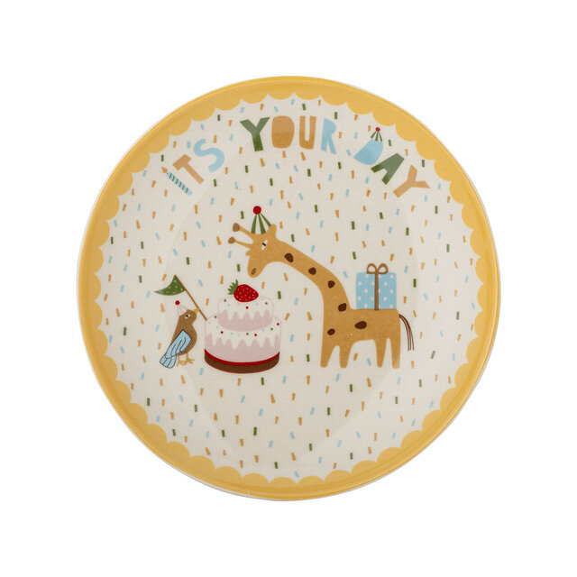 Bloomingville Mini Juego de 6 platos Celebrate amarillos - 82072665