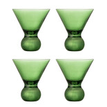 Bloomingville Corliss cocktail glasses green set of 4 pieces - 82072449 Bloomingville Corliss cocktail glasses green set of 4 pieces - 82072449