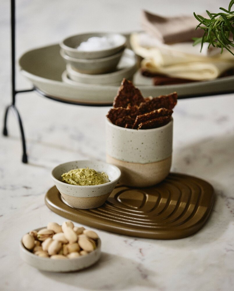 Nordal Enoki coasters green set of 6 pieces - 7183