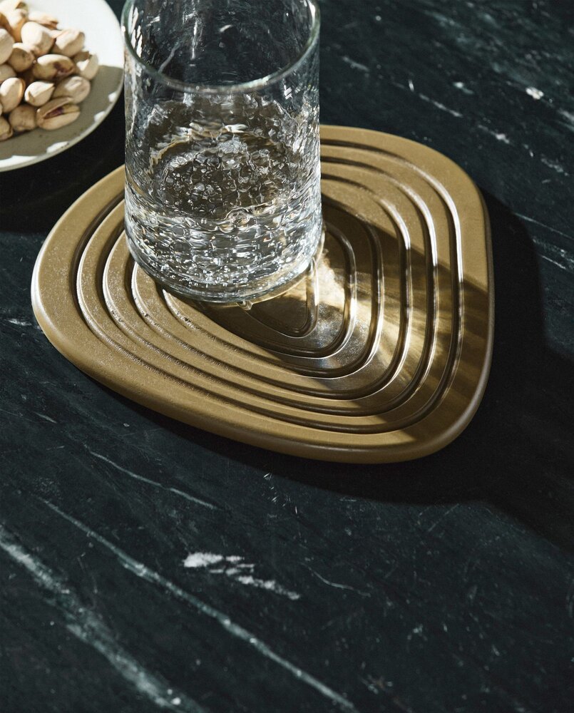 Nordal Enoki coasters green set of 6 pieces - 7183