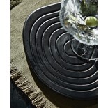 Nordal Enoki-underlag, svart, sett med 6 deler - 7181