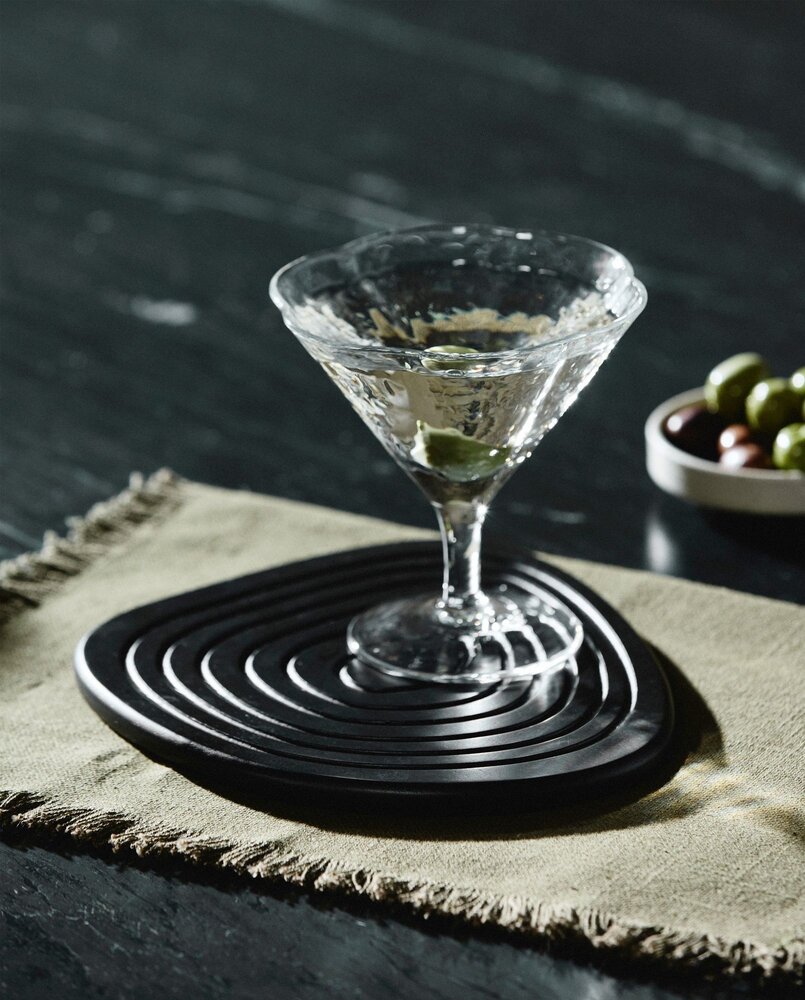 Nordal Enoki coasters black set of 6 pieces - 7181 Nordal Enoki coasters black set of 6 pieces - 7181