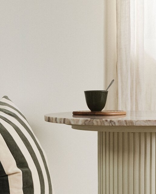 Nordal Enoki onderzetters naturel set van 6 stuks - 7180