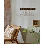 Nordal Edgy coat rack with 6 hooks brown - 4191 Nordal Edgy coat rack with 6 hooks brown - 4191