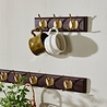 Nordal Edgy kapstok met 6 haken bruin - 4191 Nordal Edgy kapstok met 6 haken bruin - 4191