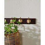 Nordal Edgy kleshenger med 8 kroker brun - 4192