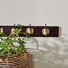 Nordal Edgy coat rack with 8 hooks brown - 4192 Nordal Edgy coat rack with 8 hooks brown - 4192