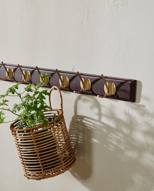 Nordal Edgy kleshenger med 8 kroker brun - 4192