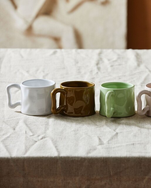 Nordal Juego de 6 tazas de wasabi verde claro - 6966